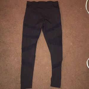 Women’s Black Leggings w/ Mesh Cutouts